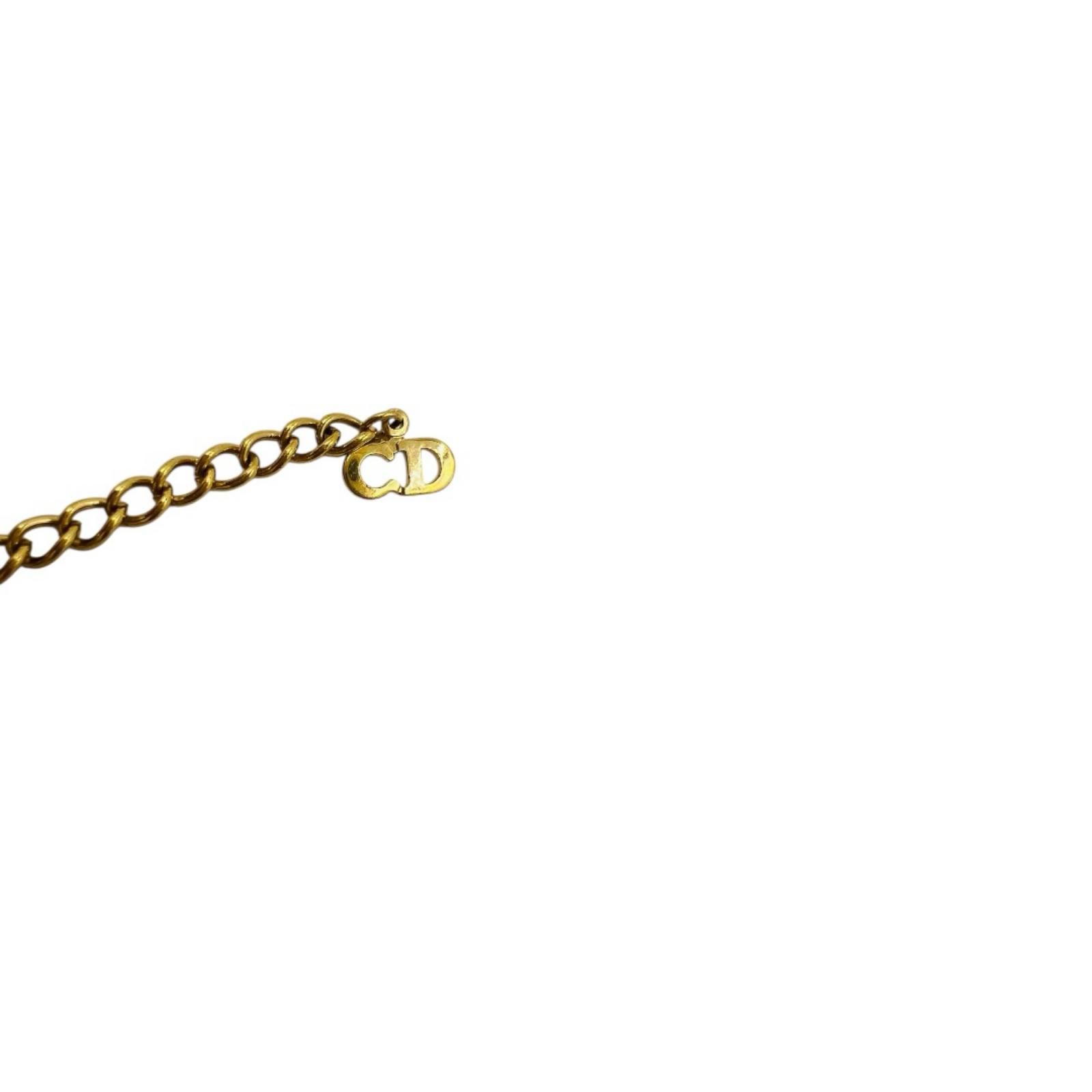 【希少】ChristianDior CDロゴ　チョーカー　ネックレス　ゴールド Christian Dior(クリスチャンディオール) CDアイコン チョーカー