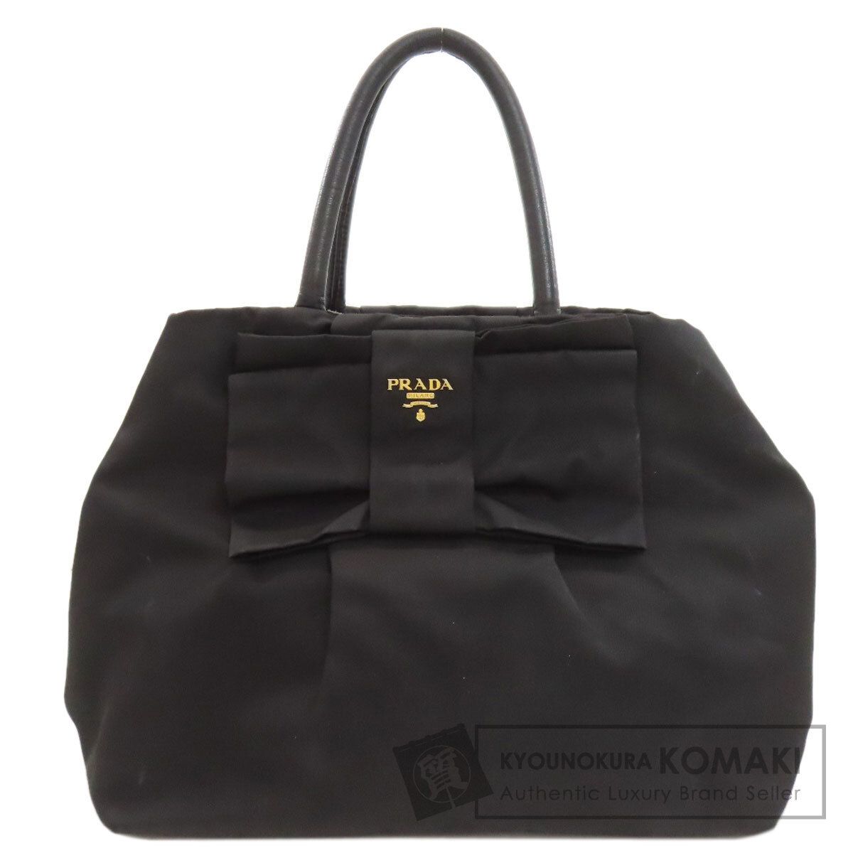 PRADA プラダ フィオッコ ハンドバッグ ナイロン レディース [中古