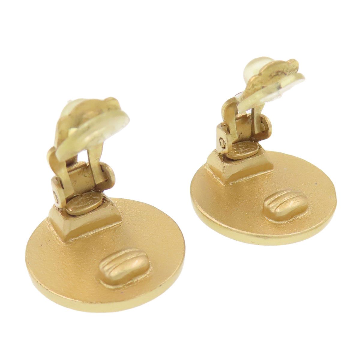 CHANEL シャネル ココマーク ラインストーン イヤリング 金属製