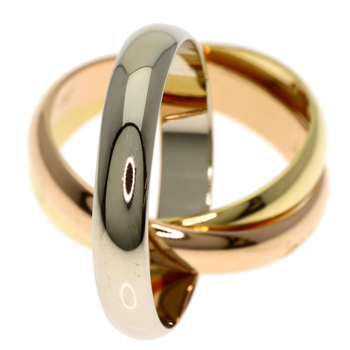 CARTIER カルティエ トリニティ #51 リング・指輪 K18YG K18PG K18WG