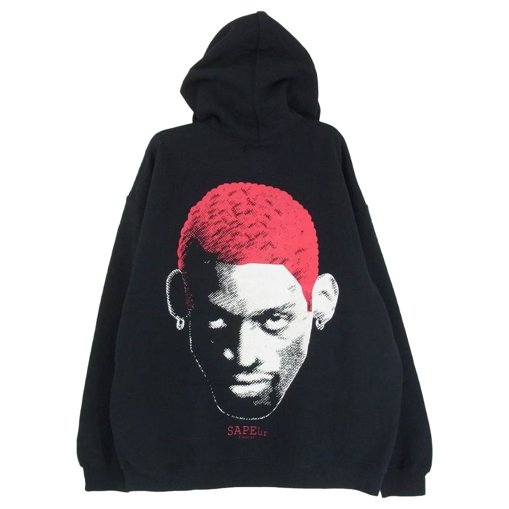 【限定コラボ】サプール× ASSC ロッドマン バックプリント パーカー 美品 限定コラボ】サプール× ASSC ロッドマン バックプリント パーカー 美品