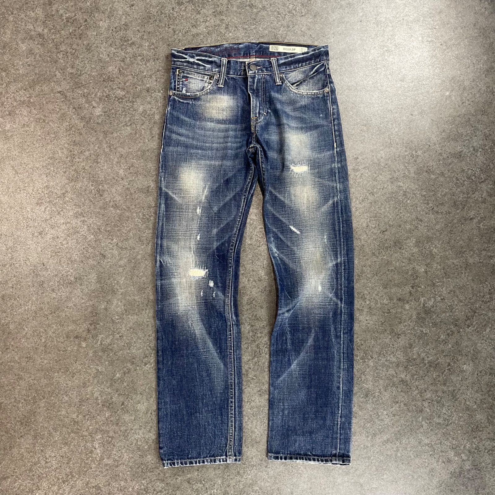 TOMMY HILFIGER DENIM RYDER ZIP Damage Jeans トミーヒルフィガー 