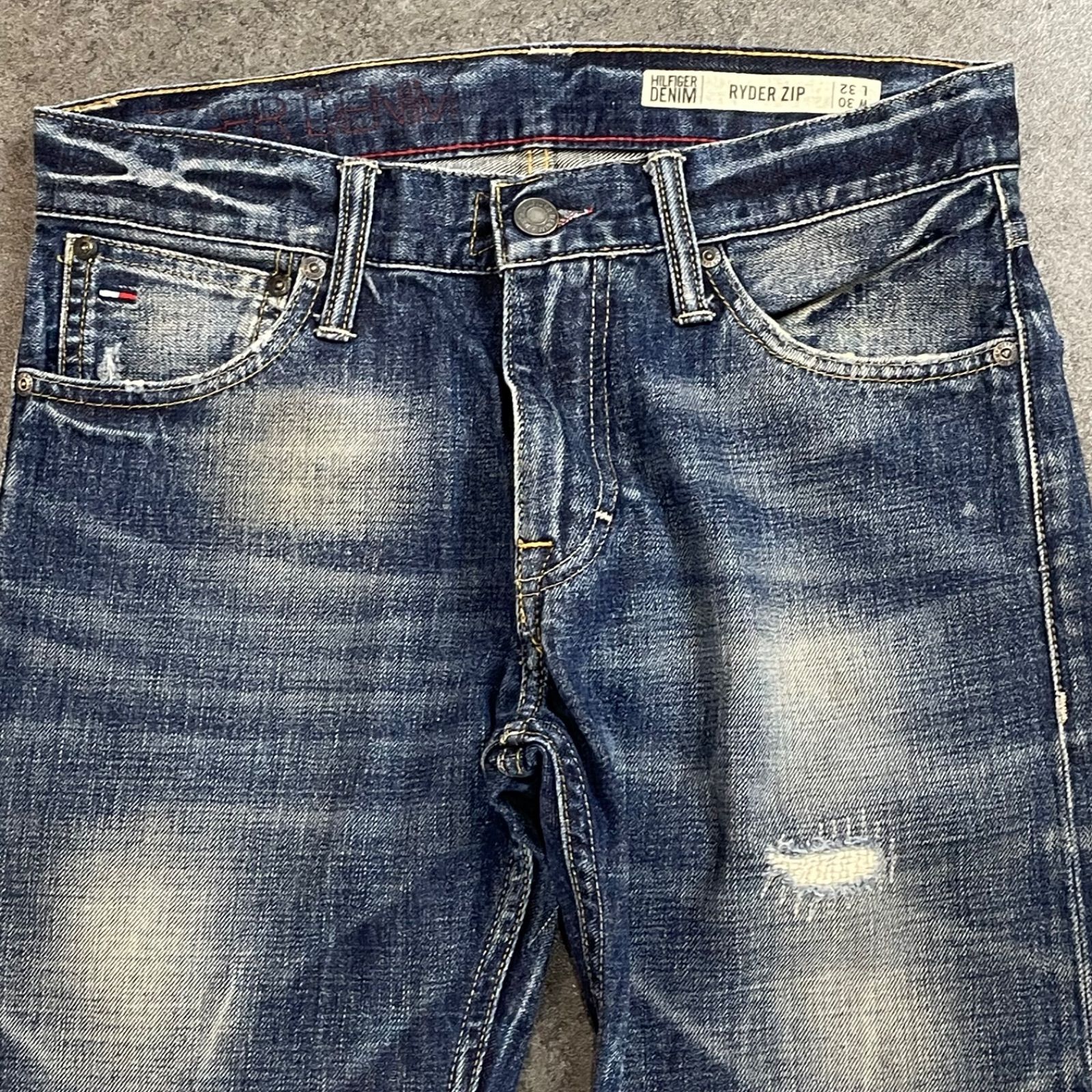 TOMMY HILFIGER DENIM RYDER ZIP Damage Jeans トミーヒルフィガー 