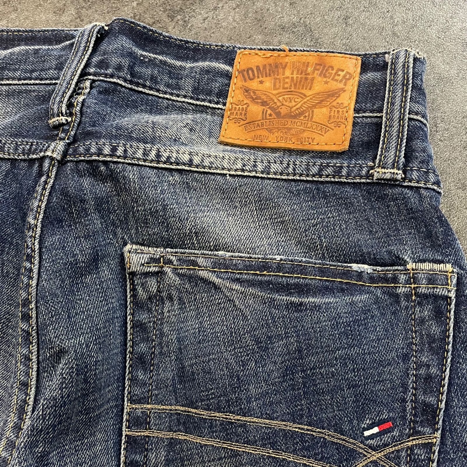 TOMMY HILFIGER DENIM RYDER ZIP Damage Jeans トミーヒルフィガー 