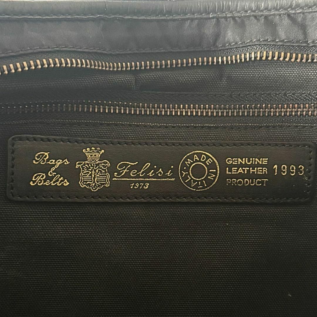 美品✨フェリージ 1993 ビジネスバッグ ナイロン×レザー ２層 A4可 ✨大人気✨ Felisi フェリージ ビジネスバッグ ブリーフケース 2層式