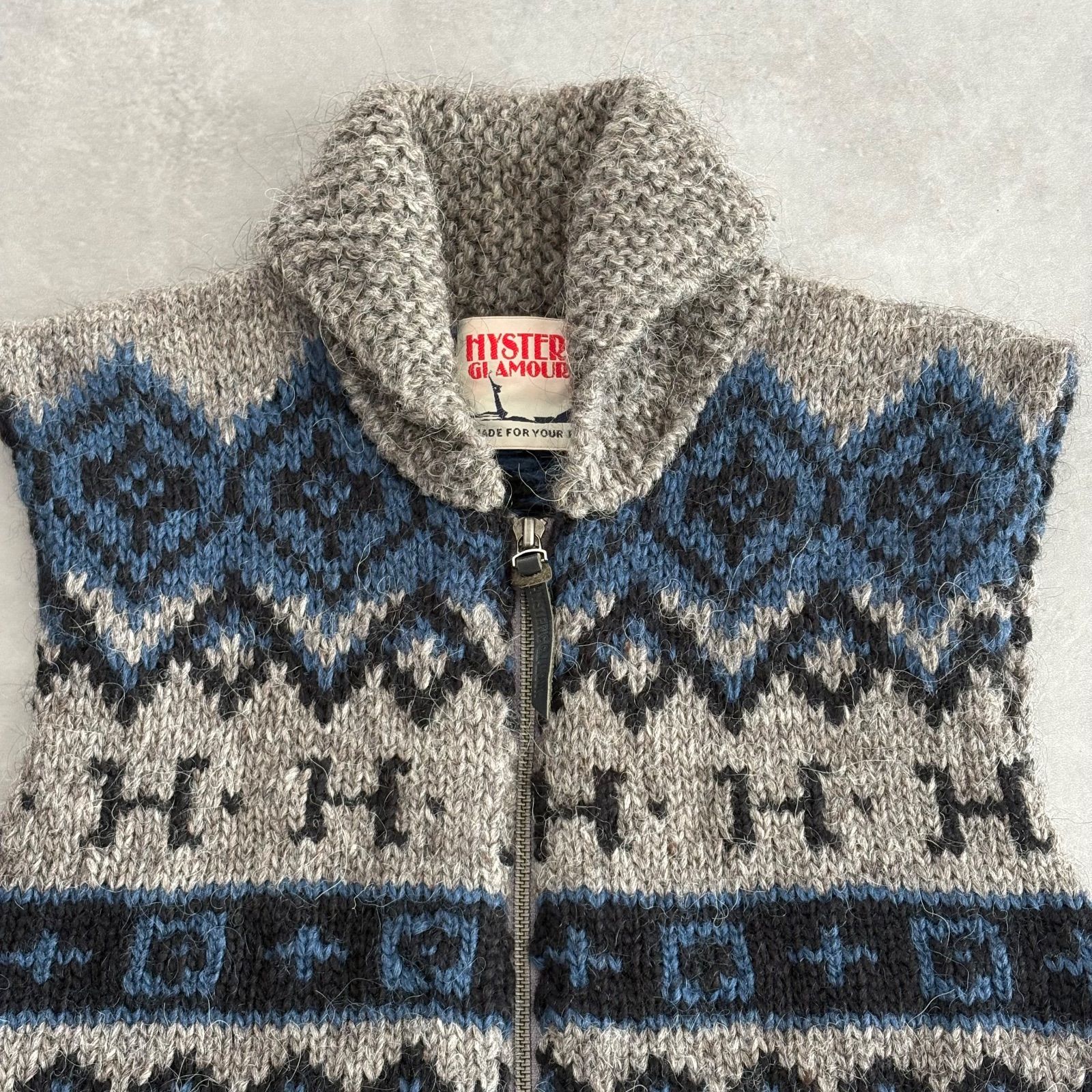 Hysteric Glamour ヒステリックグラマー カウチンベスト ヒスガール