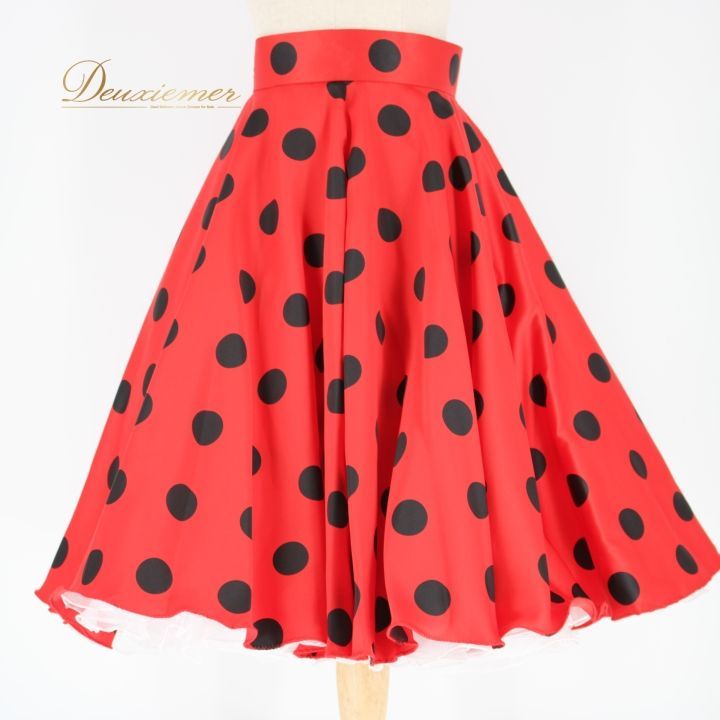 社交ダンス　スカート　ドット柄 社交ダンス 衣装 スタンダード ラテン スカート レッスンウェア オール