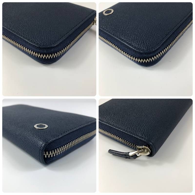 箱付・極美品 ブルガリマン 新型 ラウンドジップ 長財布 RFIDタグ