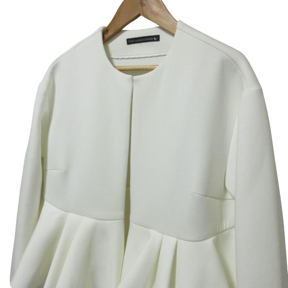 ツルバイマリコオイカワ Esmeralda ストレッチジャケット 良品 TSURU By MARIKO OIKAWA ツルバイマリコオイカワ Esmeralda