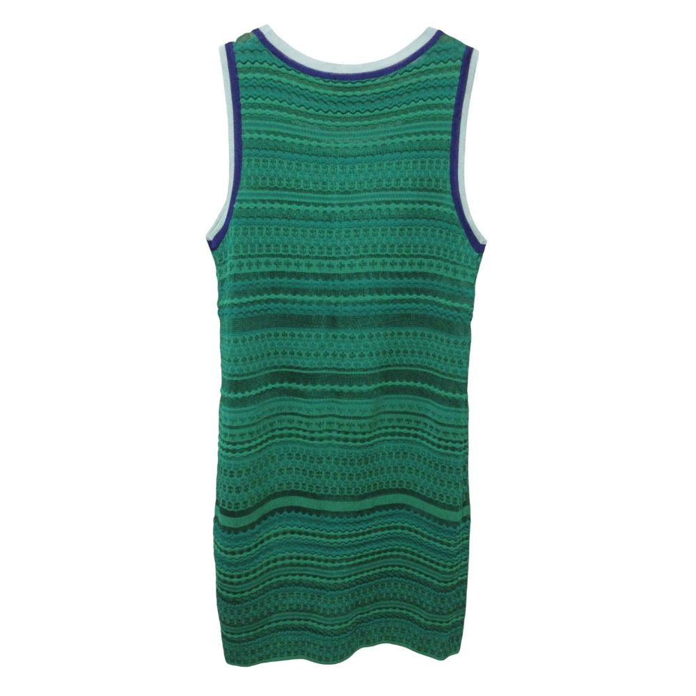 【美品】ミッソーニ（MISSONI）ノースリーブ/46 中古・古着通販】missoni (ミッソーニ) ノースリーブニットワンピース