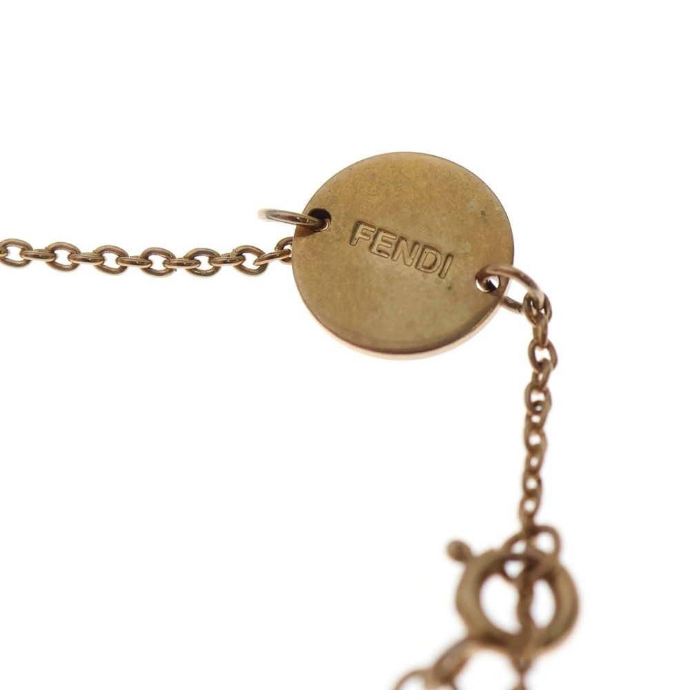 FENDI (フェンディ) エフイズ ブレスレット ラインストーン ピンク