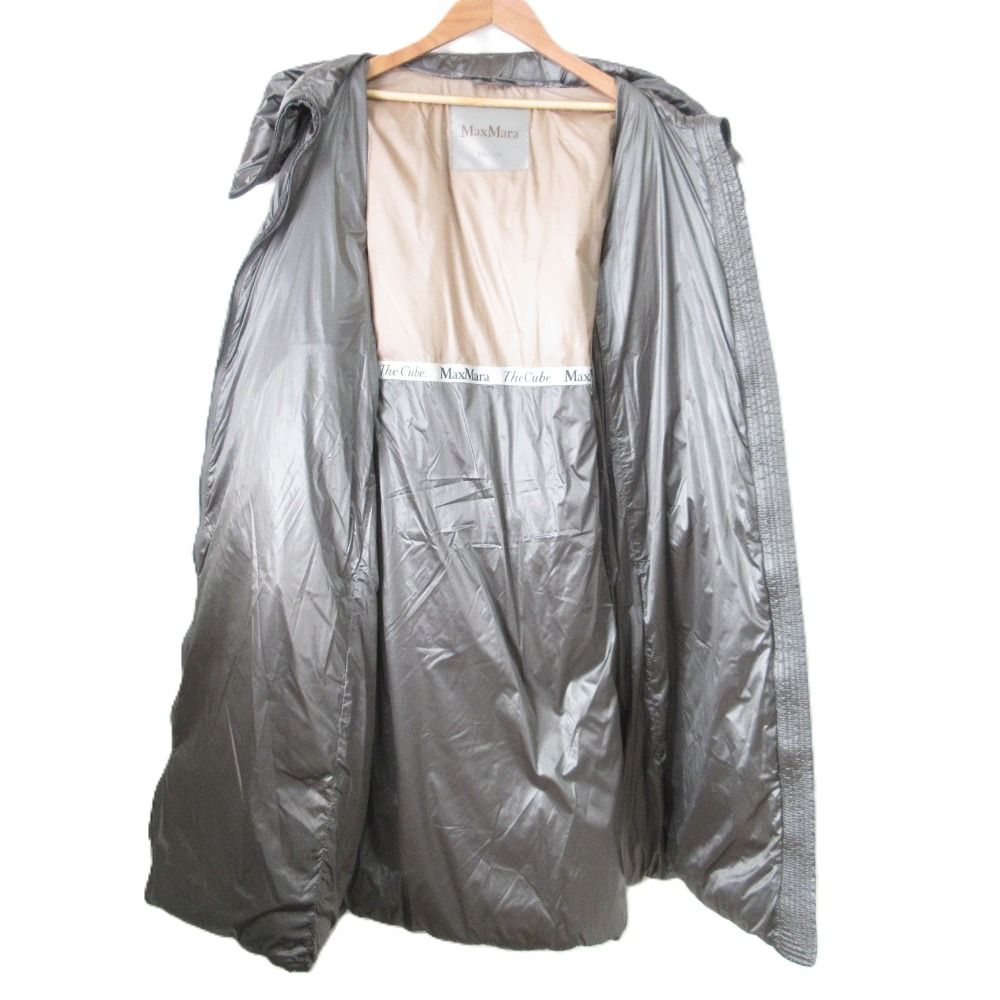 美品 Max Mara マックスマーラ The Cube SEIPA フーデッド ロング 