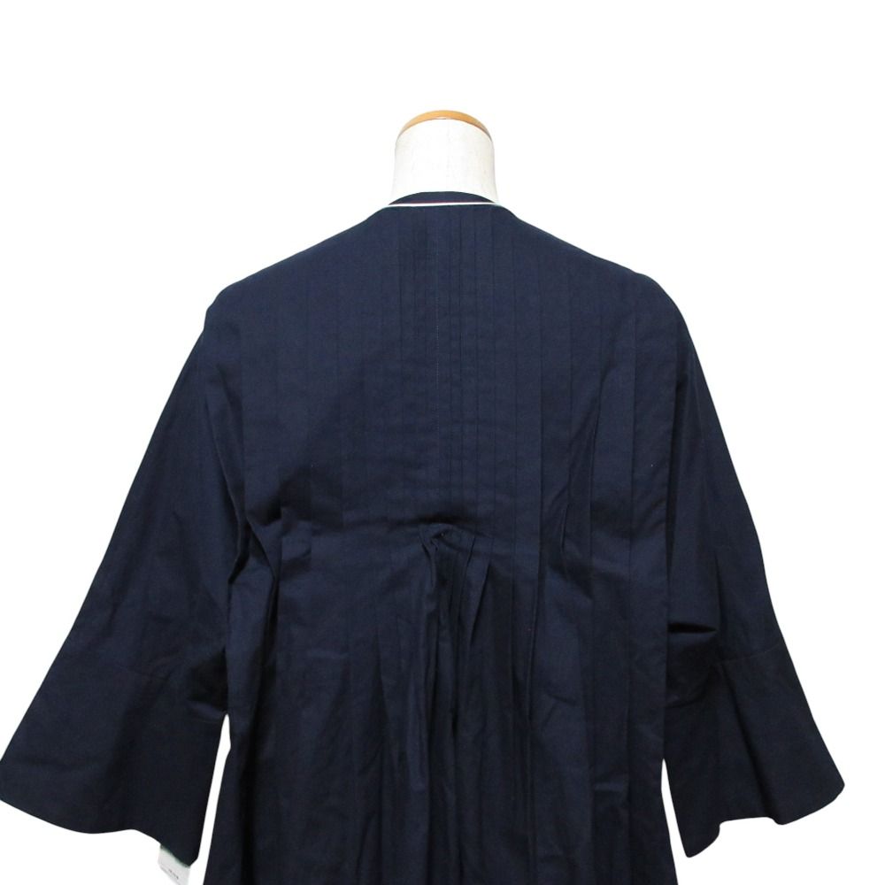 ミナペルホネン　ネイビーカットソー　未使用 未使用 minä perhonen ミナペルホネン konzert キーネック マキシ丈