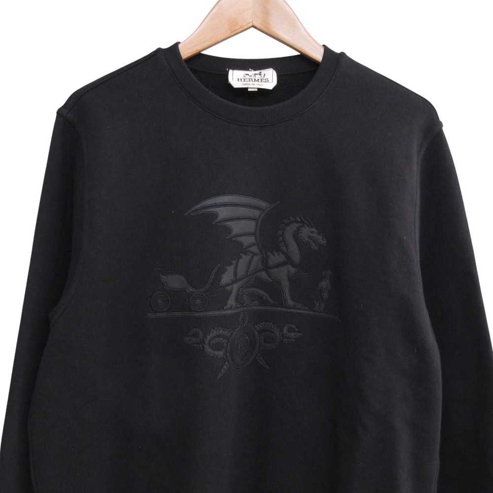 美品 HERMES エルメス エクスリブリス ドラゴン クルーネック