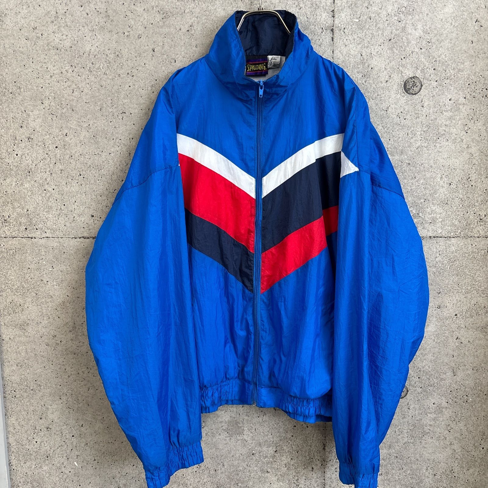 古着【USED】 SPALDING ナイロンジャケット レトロ L マルチカラー 