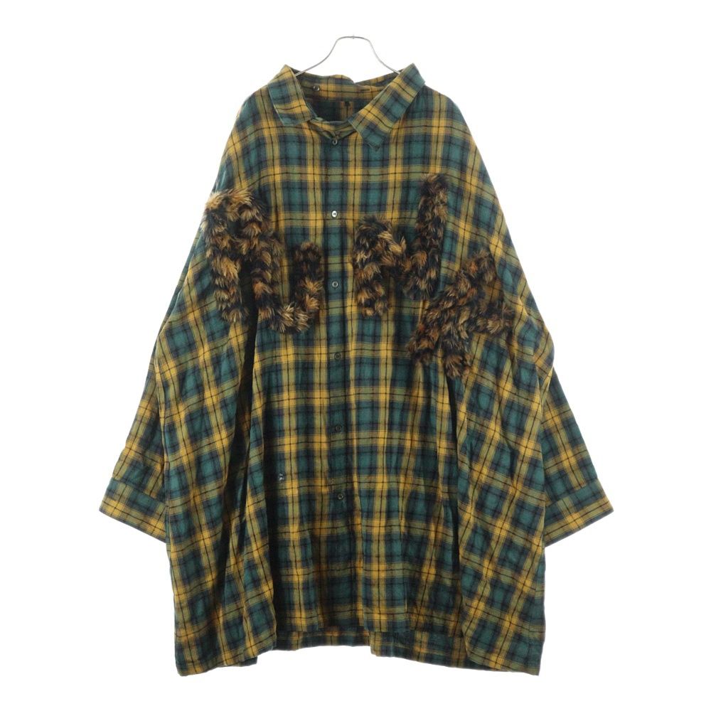 KIDILL (キディル) 24AW PUNK LETTER SHIRT フェイクファーパンク