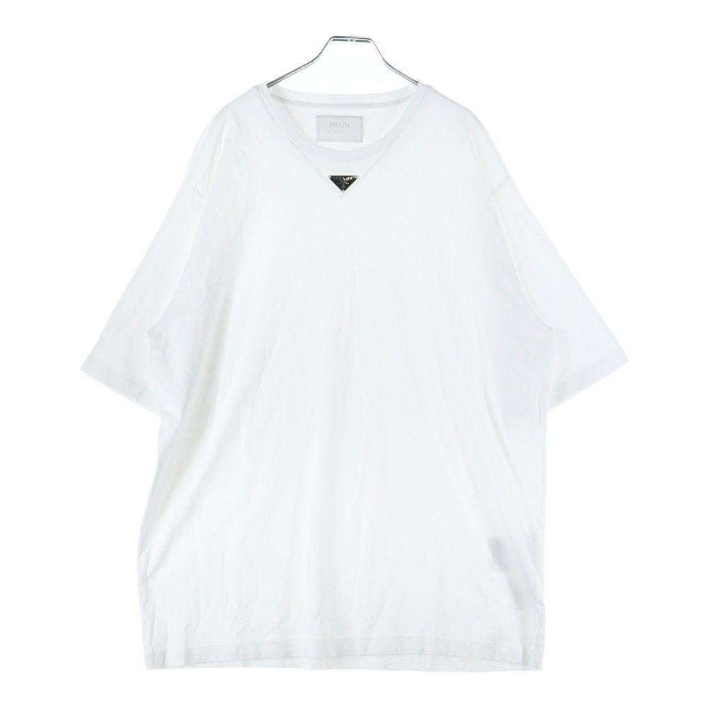 PRADA (プラダ) 23SS トライアングルロゴプレート コットン 半袖T