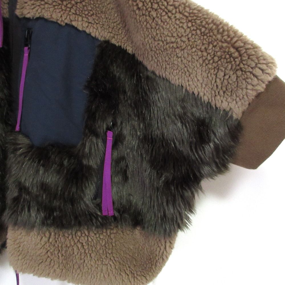 良品 21AW sacai サカイ Faux Shearling × Faux Fur Blouson