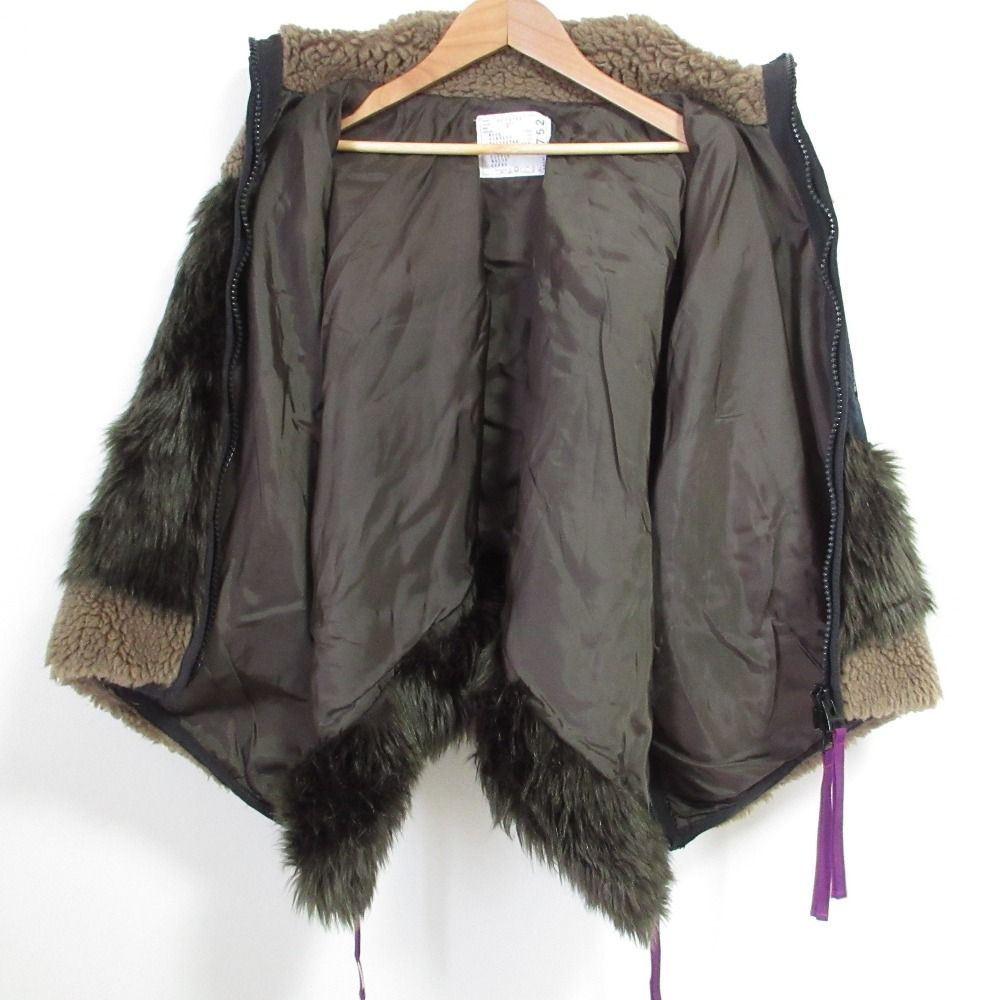 良品 21AW sacai サカイ Faux Shearling × Faux Fur Blouson