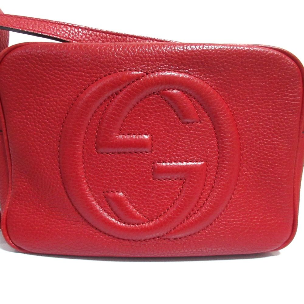 グッチ GUCCI ソーホーカメラバッグ 308364 レッド レザー レディース ショルダーバッグ GUCCI グッチ ソーホー ショルダー バッグ レザー 308364黒の買取実績