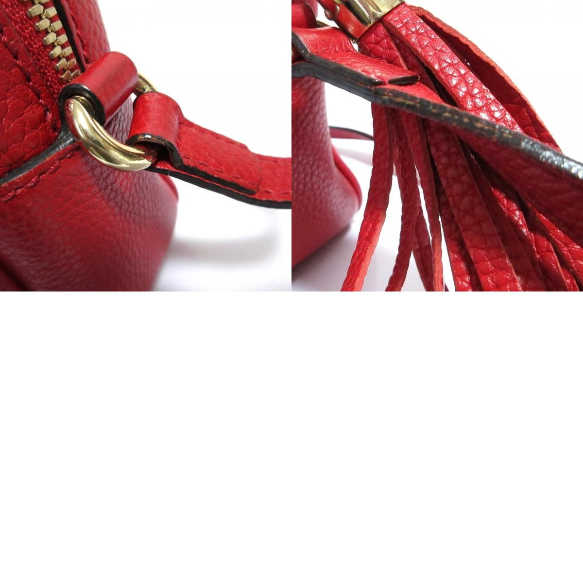 グッチ GUCCI ソーホーカメラバッグ 308364 レッド レザー レディース ショルダーバッグ GUCCI グッチ ソーホー ショルダー バッグ レザー 308364黒の買取実績