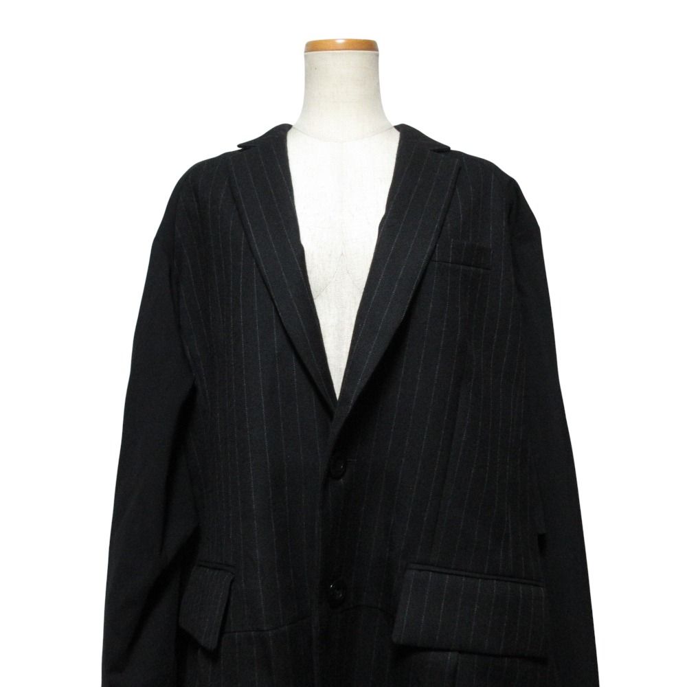 新品同様 sacai サカイ チョークストライプ テーラード ドッキング