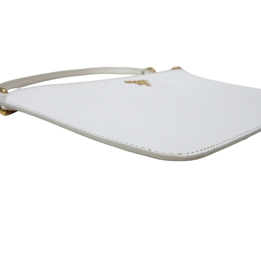 美品 PRADA プラダ サフィアーノ レザー アクセサリーポーチ バッグ