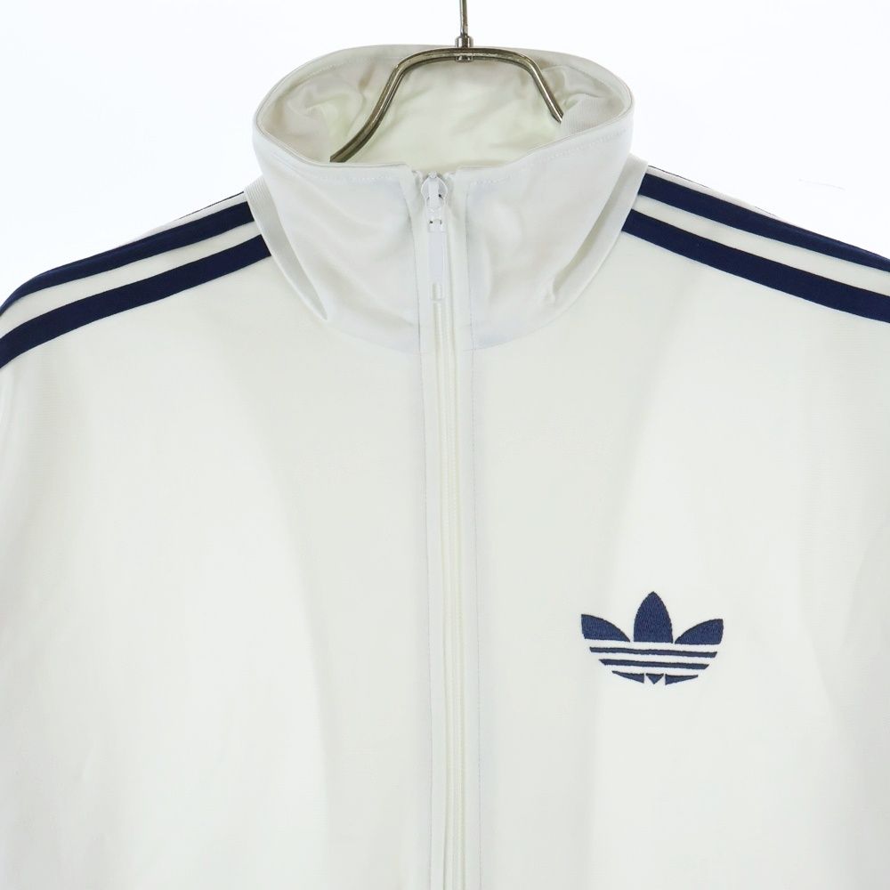adidas (アディダス) ジップアップ トラックジャケット ホワイト