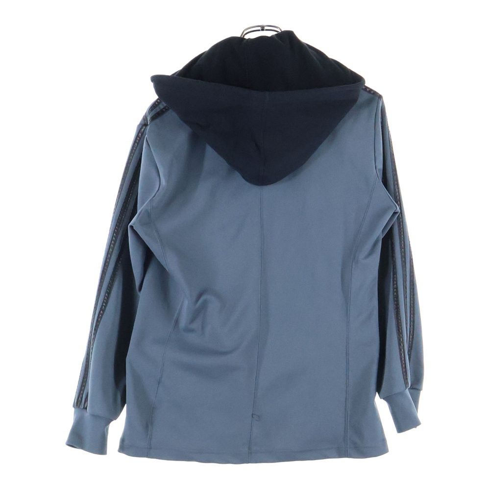 adidas ジップアップジャケット 黒/青グレー　M  新品未使用 adidas グレー ジップアップジャケット M - メルカリ