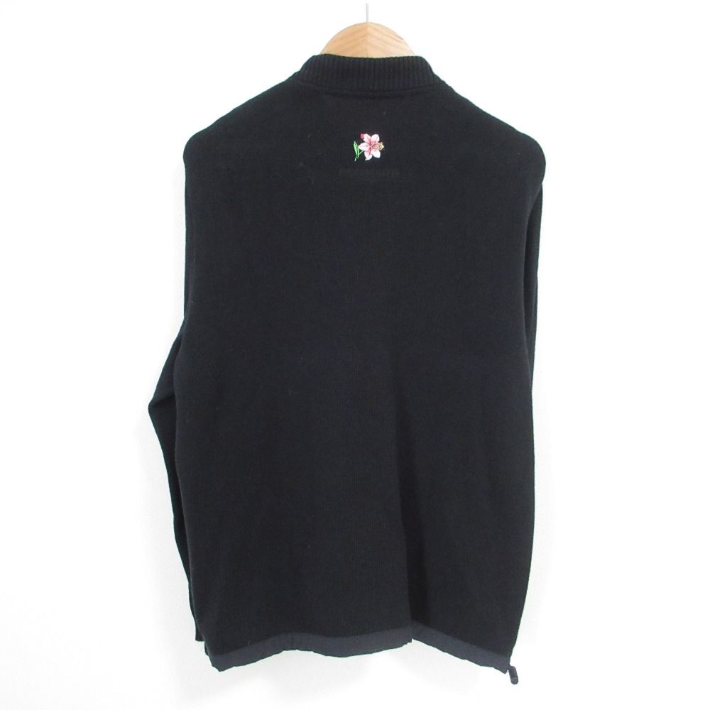 良品 LEONARD SPORT レオナールスポーツ フラワー刺繍 ニットブルゾン