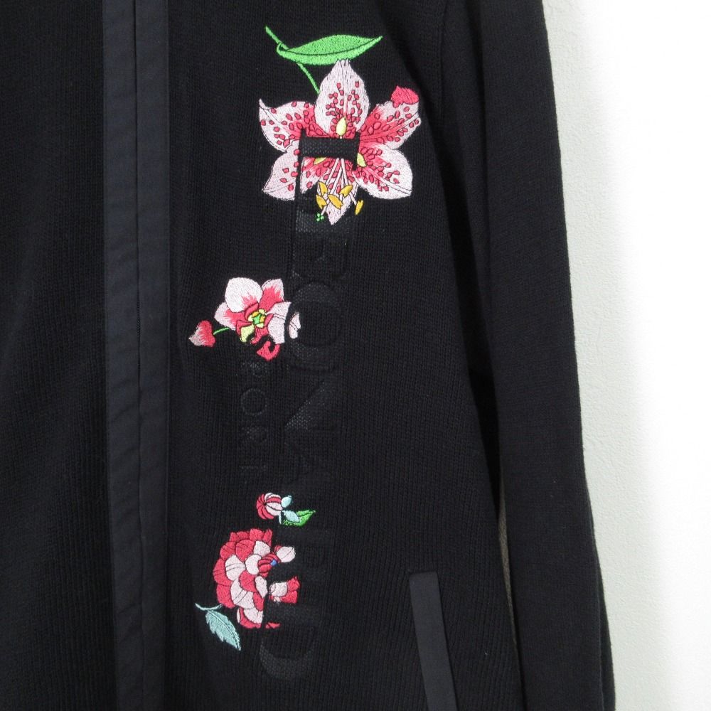 良品 LEONARD SPORT レオナールスポーツ フラワー刺繍 ニットブルゾン