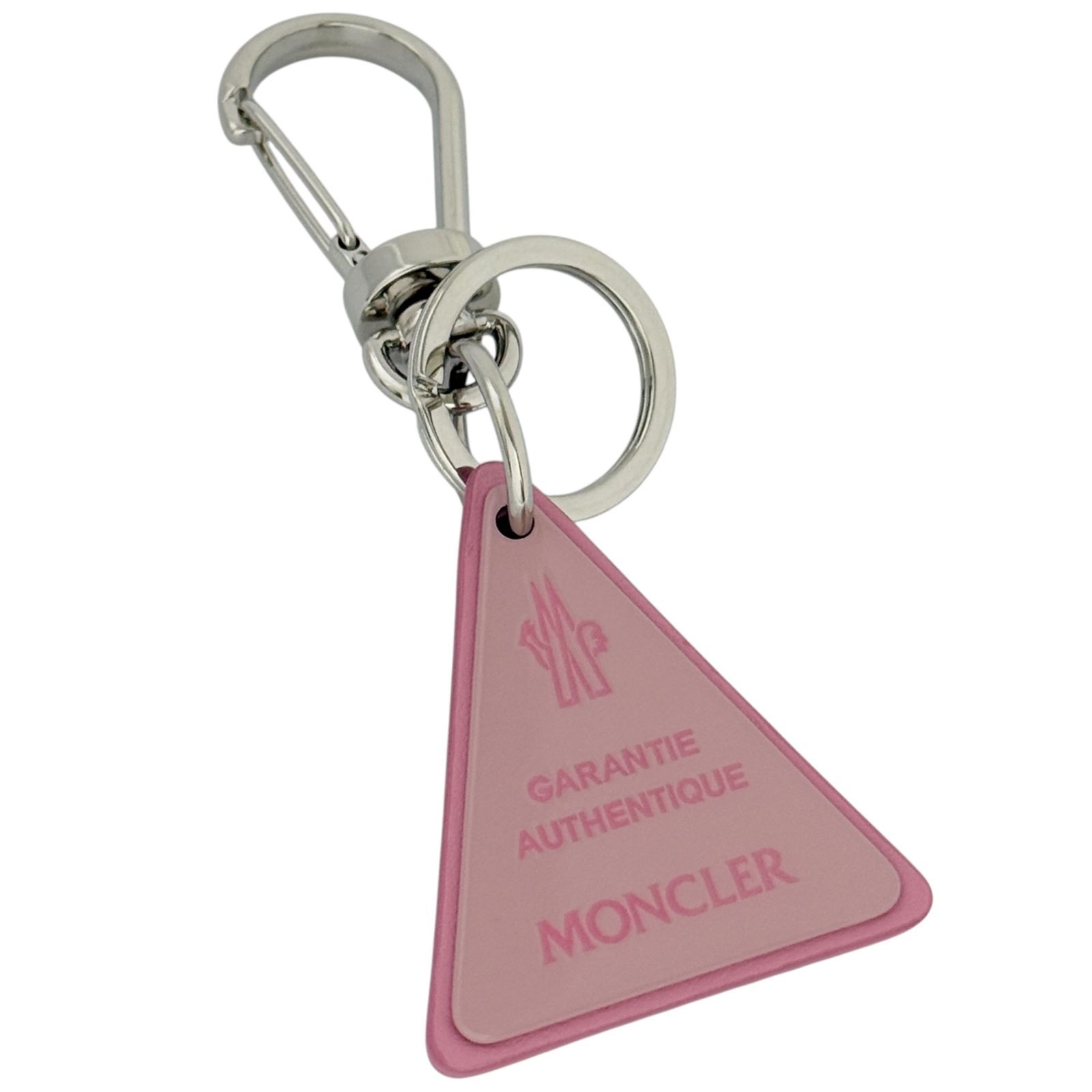 MONCLER ピンク キーホルダー モンクレール レディース キーホルダー キーリング ピンク ロゴ