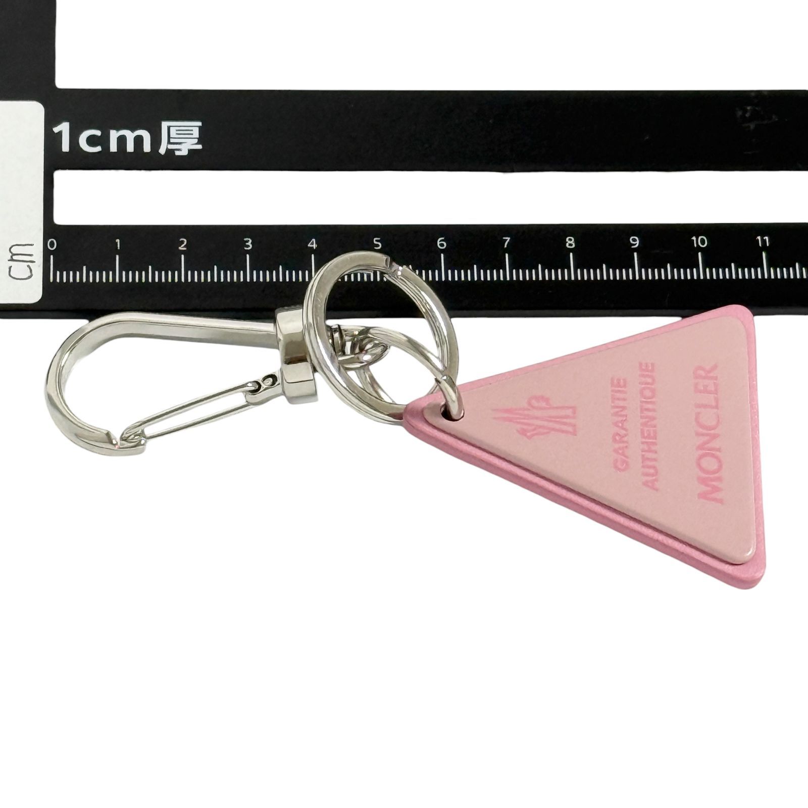 MONCLER ピンク キーホルダー モンクレール レディース キーホルダー キーリング ピンク ロゴ
