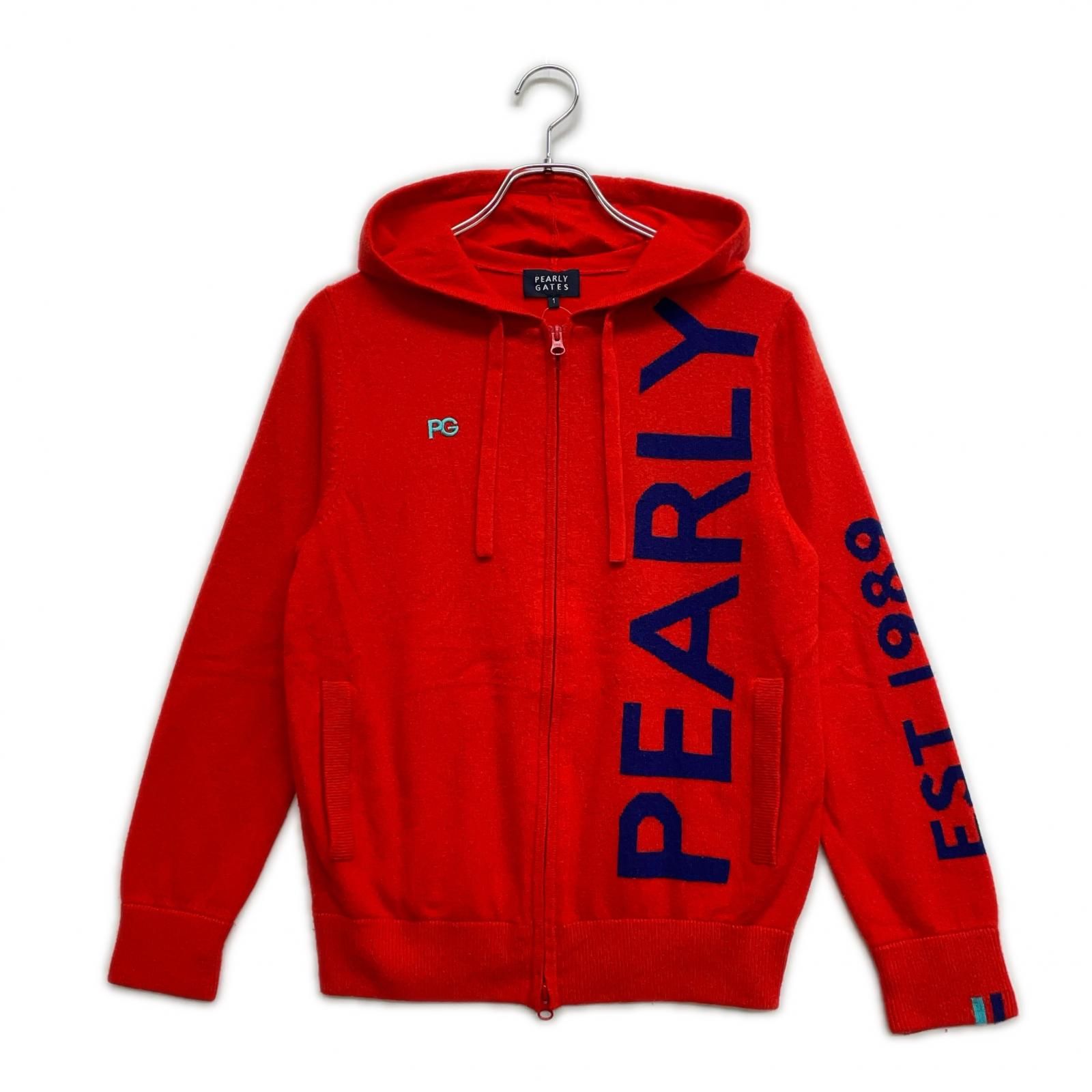 中古 レディース パーリーゲイツ PEARLY GATES ニットアウター 1(M) 赤