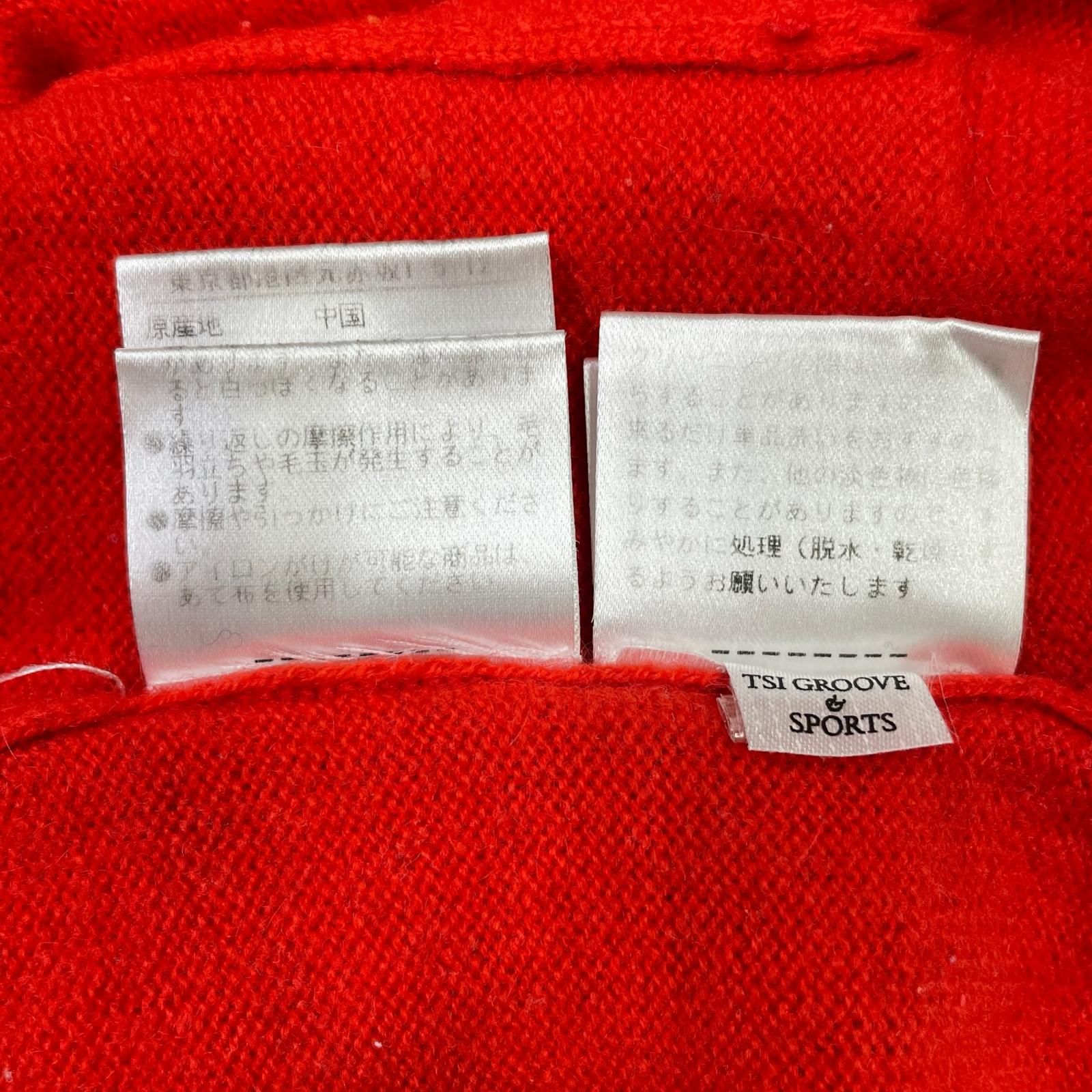 中古 レディース パーリーゲイツ PEARLY GATES ニットアウター 1(M) 赤