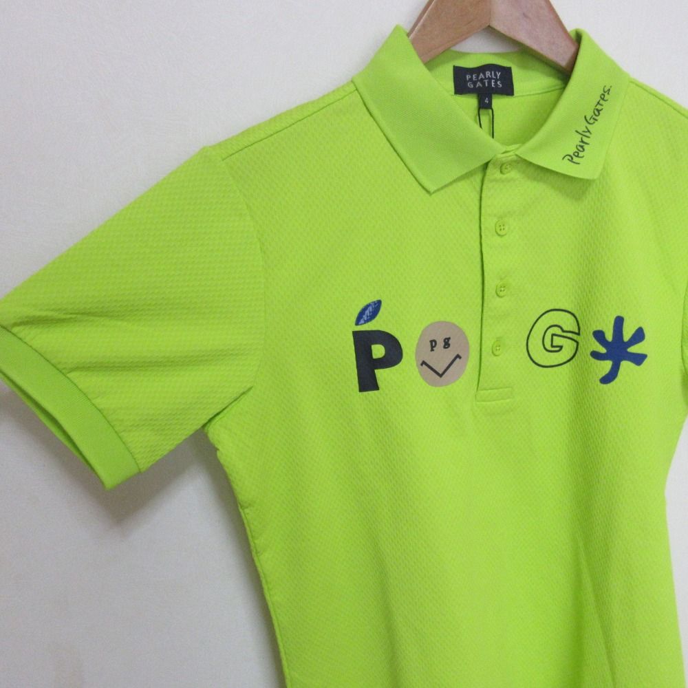 新品未使用！　PEARLY GATES　ポロシャツ サイズ4 　グリーン　M 未使用 25AW PEARLY GATES パーリーゲイツ ゴルフウェア サッカー
