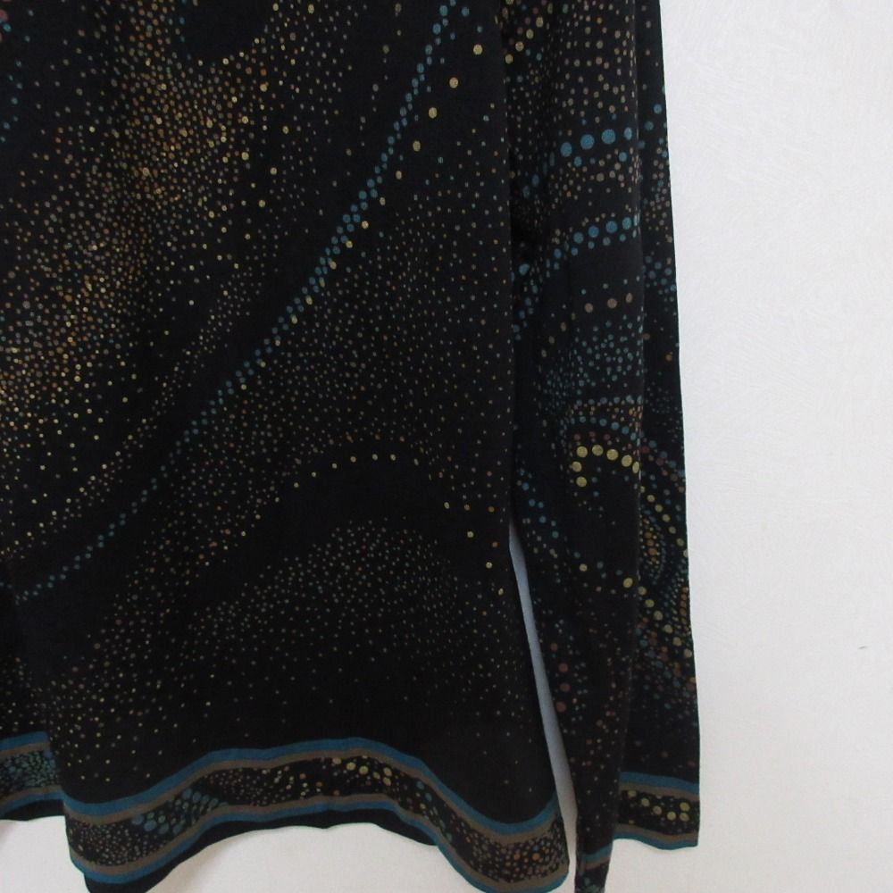 美品 LEONARD レオナール ドットペイズリープリント ウール×シルク