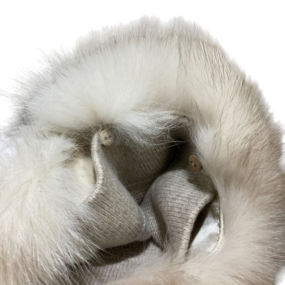 美品 21AW Rene ルネ フォックスファー カシミヤ ニットコート