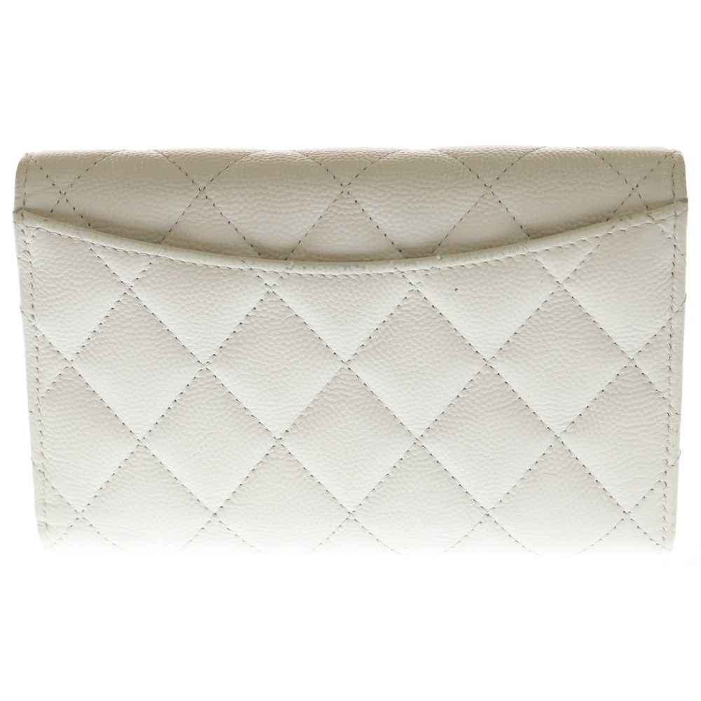 CHANEL (シャネル) マトラッセ キルティング 三つ折り財布 長財布