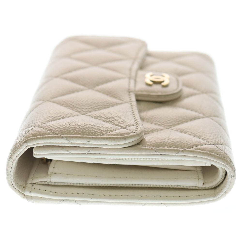 CHANEL (シャネル) マトラッセ キルティング 三つ折り財布 長財布