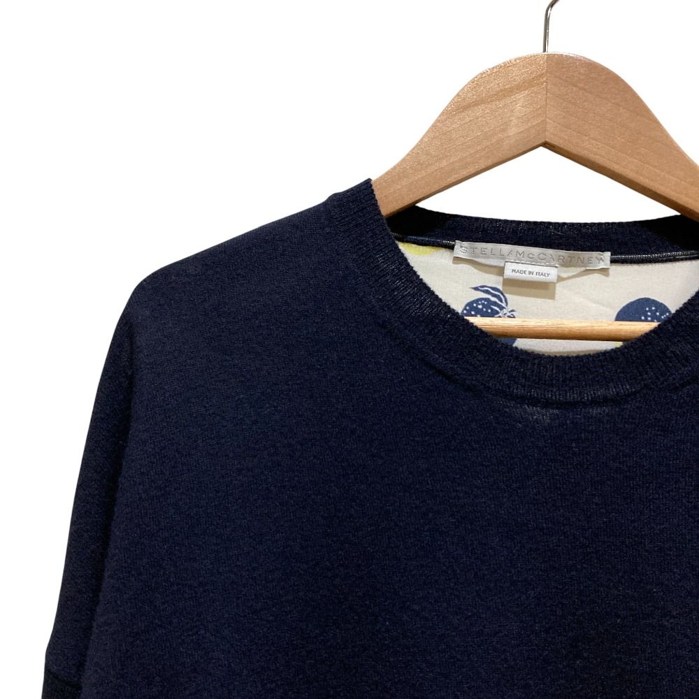 美品 Stella McCartney ステラマッカートニー オレンジ シルクバック