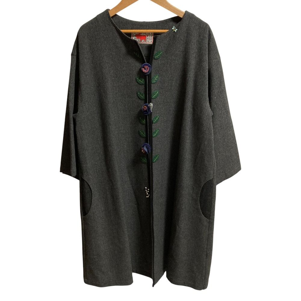【美品】OLLEBOREBLA アルベロベロ　薄手コート　ぶたさん　グレー 未使用 ALBEROBELLO OLLEBOREBLA オレボレブラ アルベロベロ ぶたさん