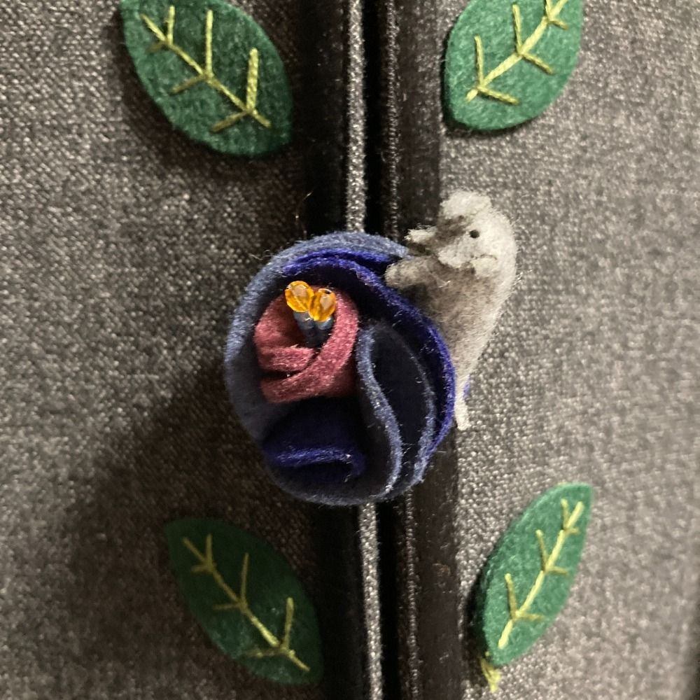 【美品】OLLEBOREBLA アルベロベロ　薄手コート　ぶたさん　グレー 未使用 ALBEROBELLO OLLEBOREBLA オレボレブラ アルベロベロ ぶたさん