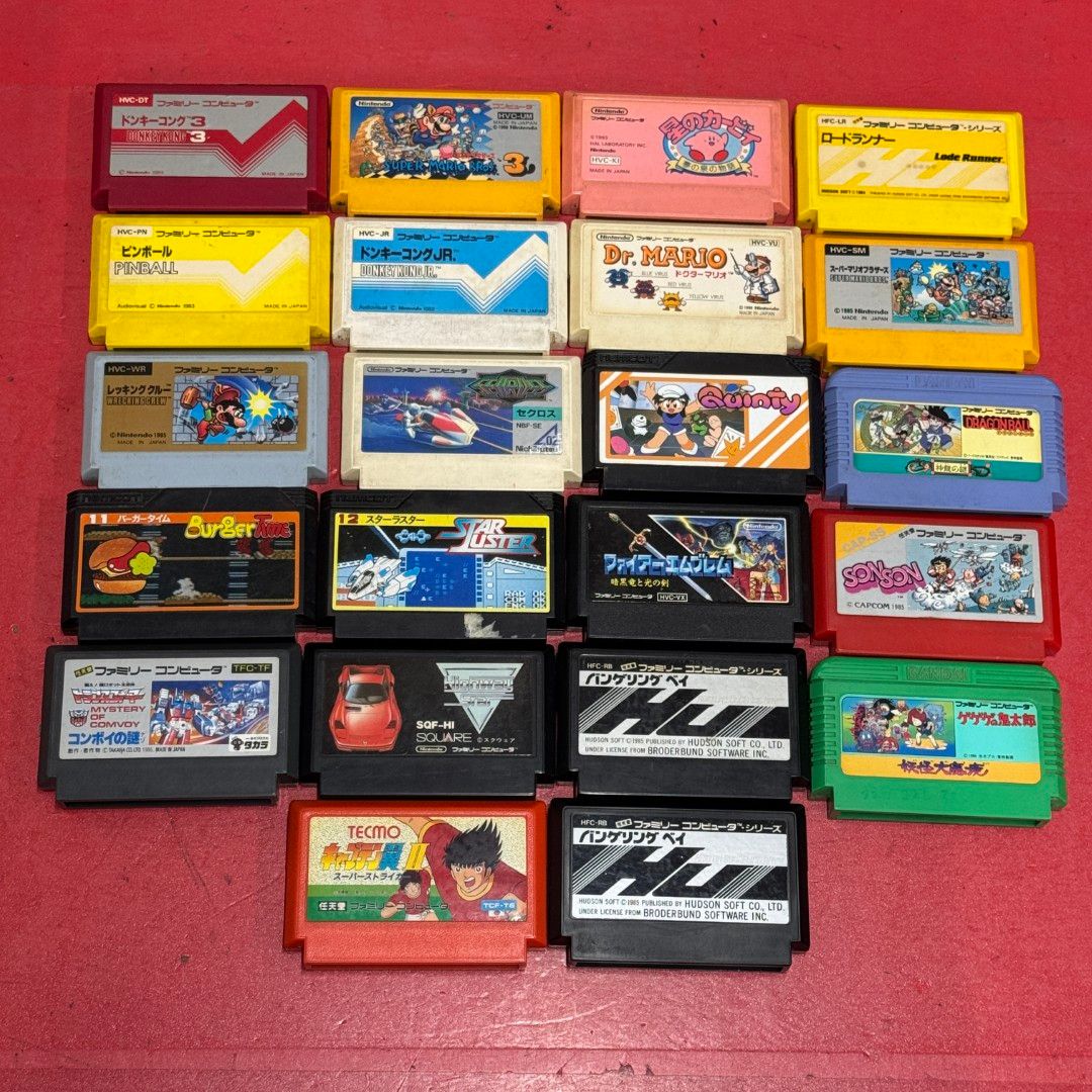 【中古】ファミリーコンピュータ ファミコン 本体 ソフトセット沢山!! □任天堂 ファミリーコンピュータ ソフト まとめ売り ファミコンソフト