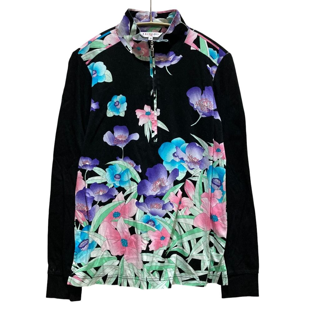 サイズ：38 LEONARD SPORT レオナール スポーツ 長袖 Tシャツ 花柄