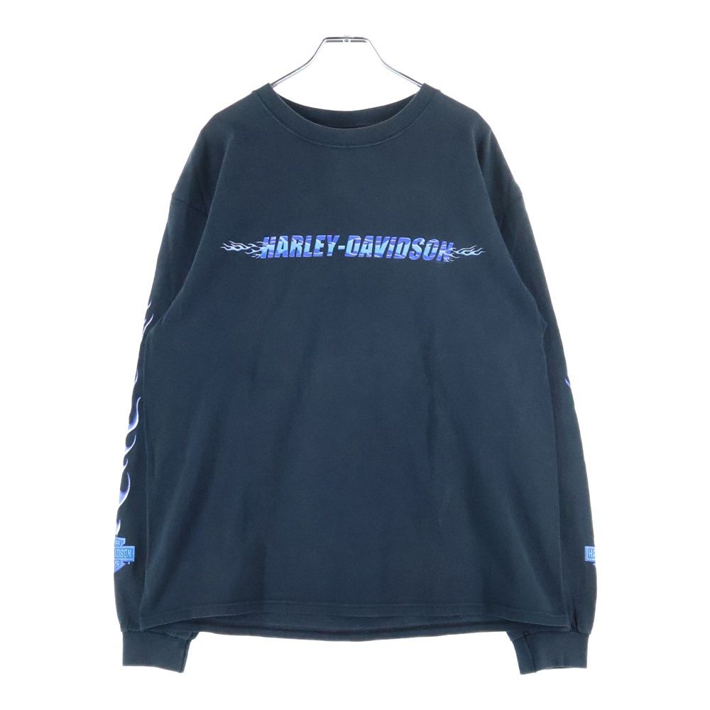 HARLEY DAVIDSON (ハーレーダビッドソン) 00s VINTAGE BLUE FLAME L/S