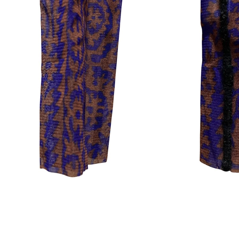 【未使用】ジャンポールゴルチエフェム　ペイズリー風　パワーネット　サイズ40 未使用】ジャンポールゴルチエフェム ペイズリー風 パワーネット サイズ40