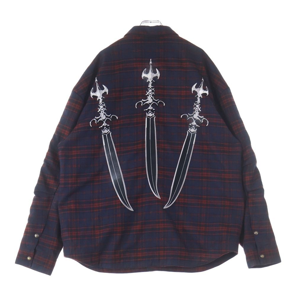 THUG CLUB (サグクラブ) 24AW Arab Sword Flannel Shirt アラブソード