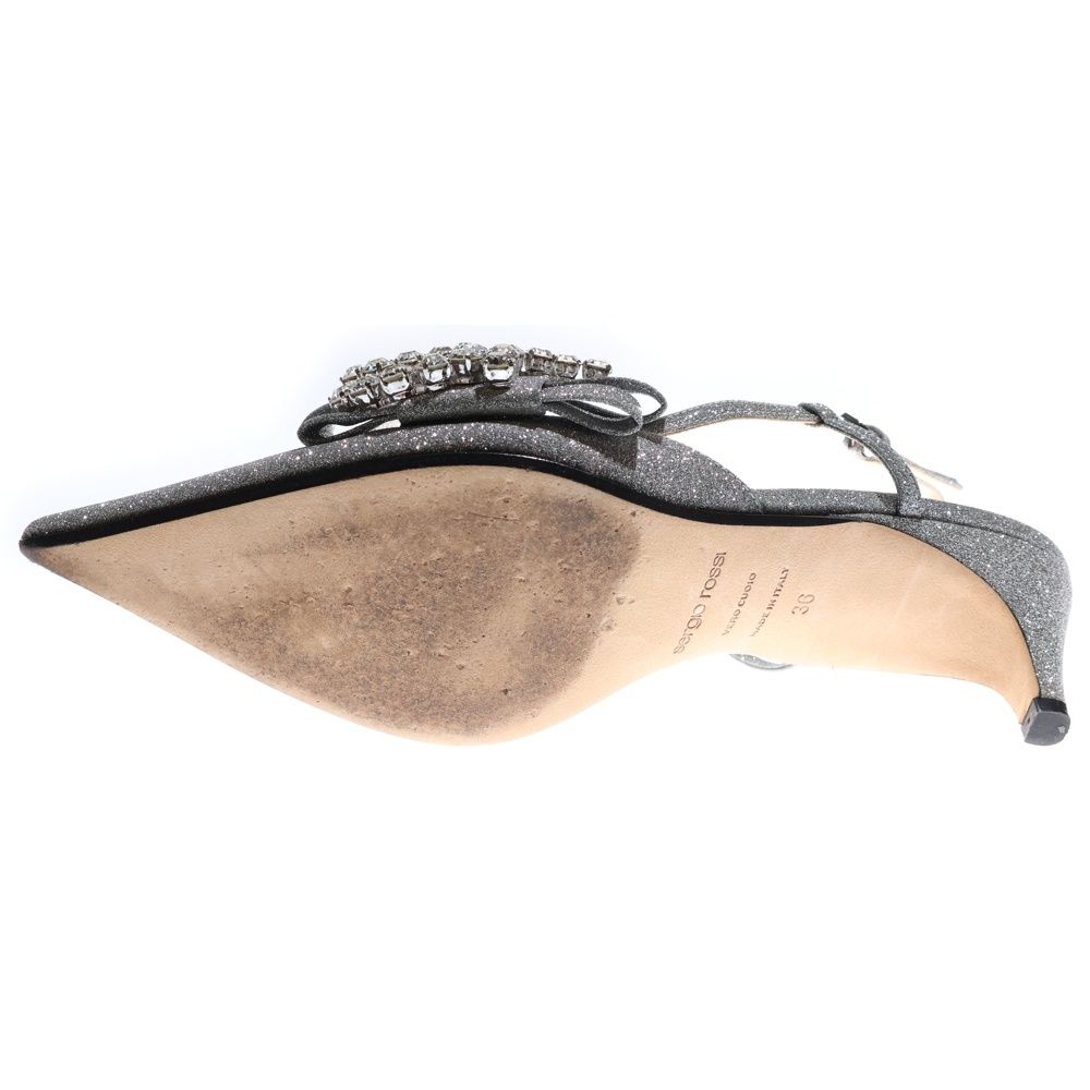 美品 sergio rossi SR ICONA グレー ミュール 美品 sergio rossi SR