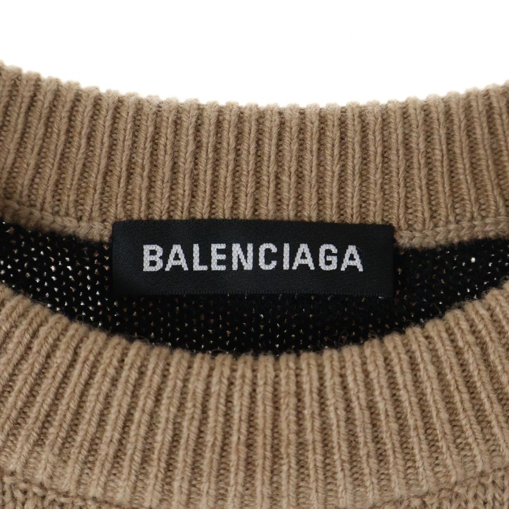 BALENCIAGA (バレンシアガ) 20AW オールオーバーロゴジャガード クルー